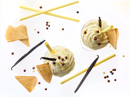 Valgomi šiaudeliai, vaniliniai (200 vnt.)